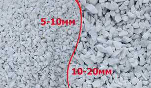 Щебень белый мраморный