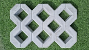 Тротуарная плитка "Газонная решётка "ЭКО"