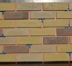 Фасадная термопанель с бетонным рельефным кирпичом