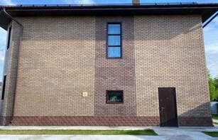 Фасадная панель "Баварская кладка (разноцветный кирпич)"