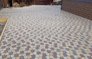 Римский брук Веерная укладка