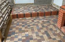 Брусчатка Европейская коричневый серо-голубой жёлто-оранжевый