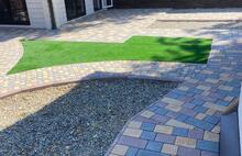 Брусчатка Европейская коричневый серо-голубой жёлто-оранжевый