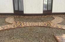 Брусчатка Европейская коричневый серо-голубой жёлто-оранжевый