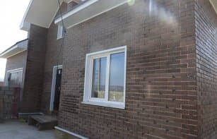 Фасадная термопанель с фактурным бетонным кирпичом «Элегантный»