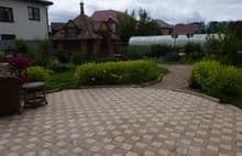 Брусчатка арбатская бежевая и светло-коричневая