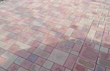 Брусчатка Европейская миндальный бежевый и коричневый