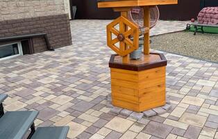 Брусчатка Европейская бежевая и коричневая