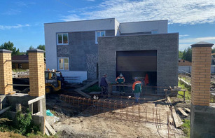 Фасадная панель "Баварская кладка (разноцветный кирпич)"