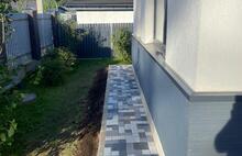 Античная комплект неокрашенный серо-голубой-графитовый