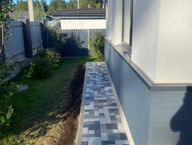 Античная комплект неокрашенный серо-голубой-графитовый