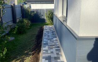 Античная комплект неокрашенный серо-голубой-графитовый