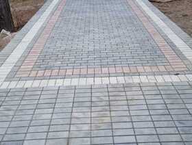 Античная коричневый и серо-голубой