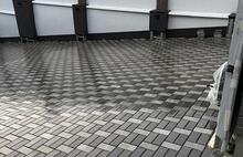 Античная неокрашенный тёмно-серый и серо-голубой