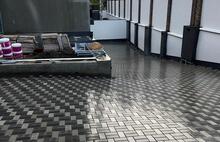 Античная неокрашенный тёмно-серый и серо-голубой