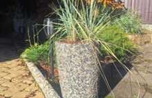 Вазон классический серо-черный