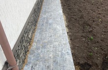 Мостовая серый мрамор