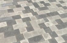 Брусчатка Немецкая бежево-серый и светлый-антрацит