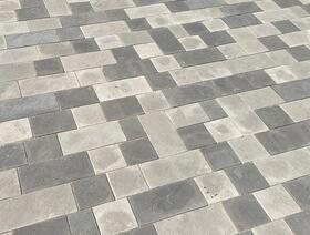 Брусчатка Немецкая бежево-серый и светлый-антрацит