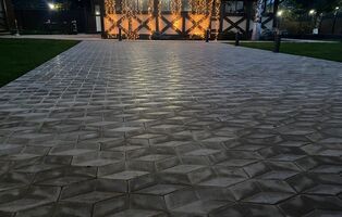 Ретро ромб бежевый 8