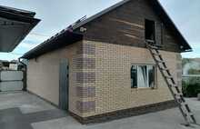 Термопанели желто-оранжевый гладкий кирпич 2