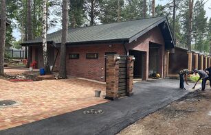 Фасадная термопанель с фактурным бетонным кирпичом «Элегантный»