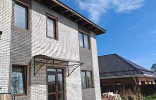 Фасадная термопанель с бетонным рельефным кирпичом