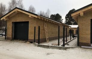 Фасадная термопанель с фактурным бетонным кирпичом «Элегантный»