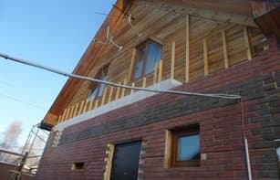 Фасадная термопанель с фактурным бетонным кирпичом «Элегантный»